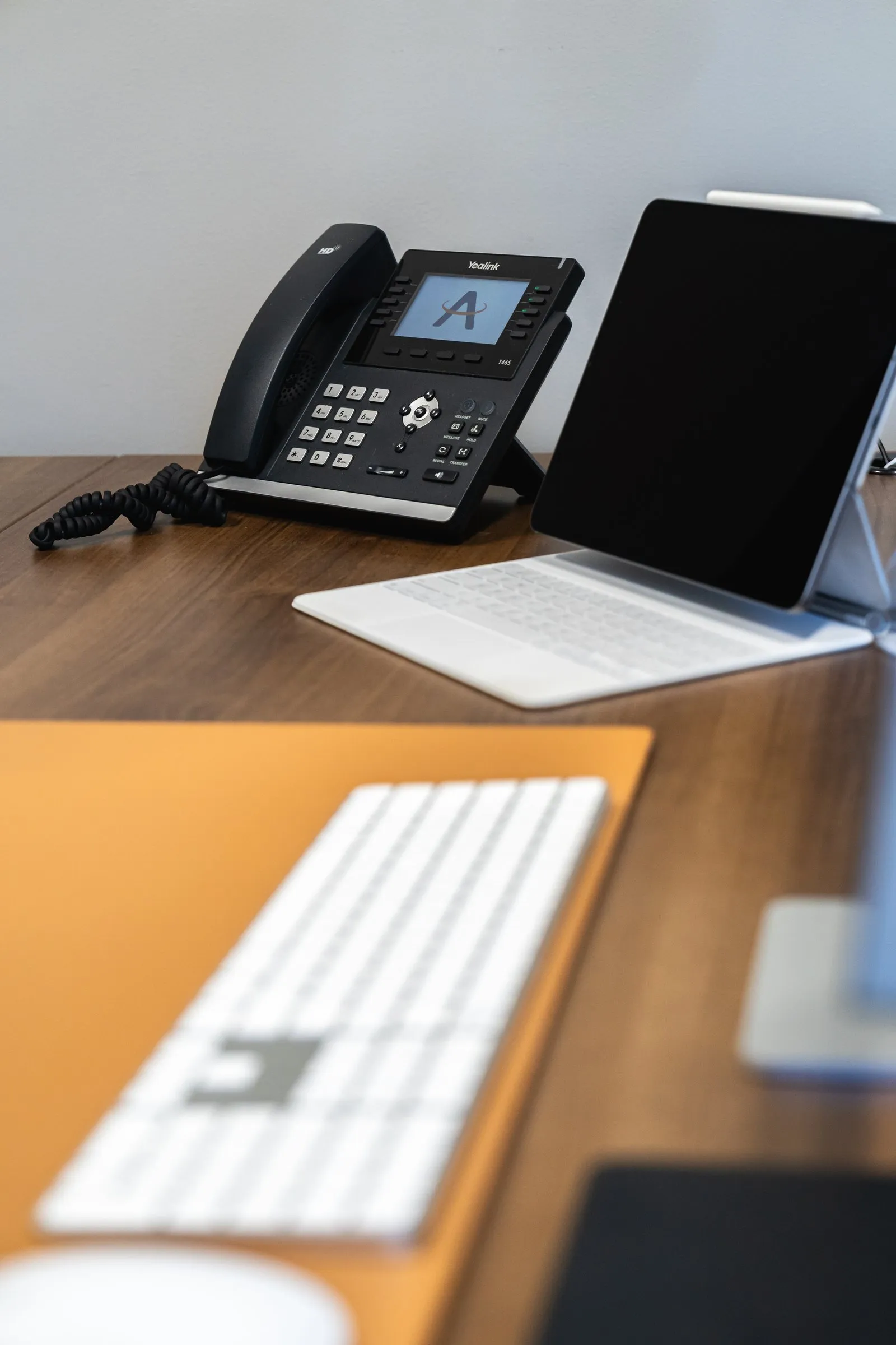 Business VoIP desk phone set up by AJTC