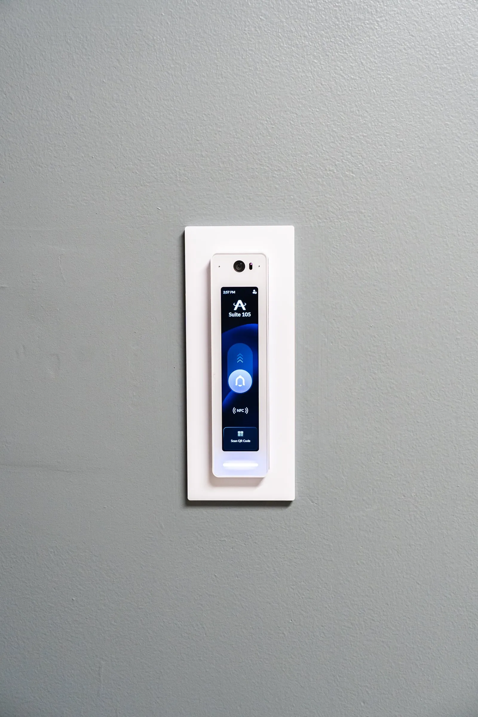 Card access reader controlling an office door
