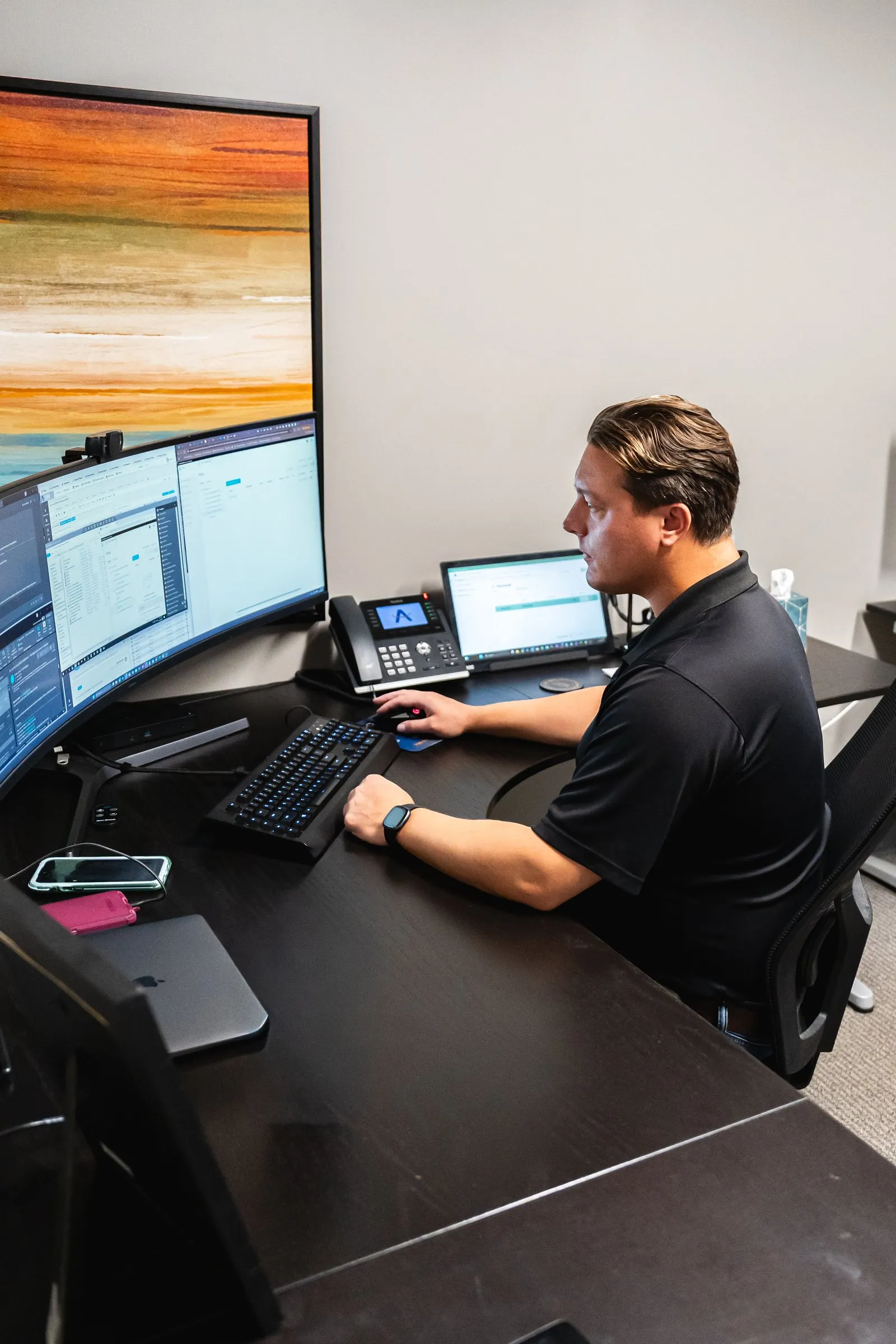 Jason from AJTC working in the Chicago engineering office