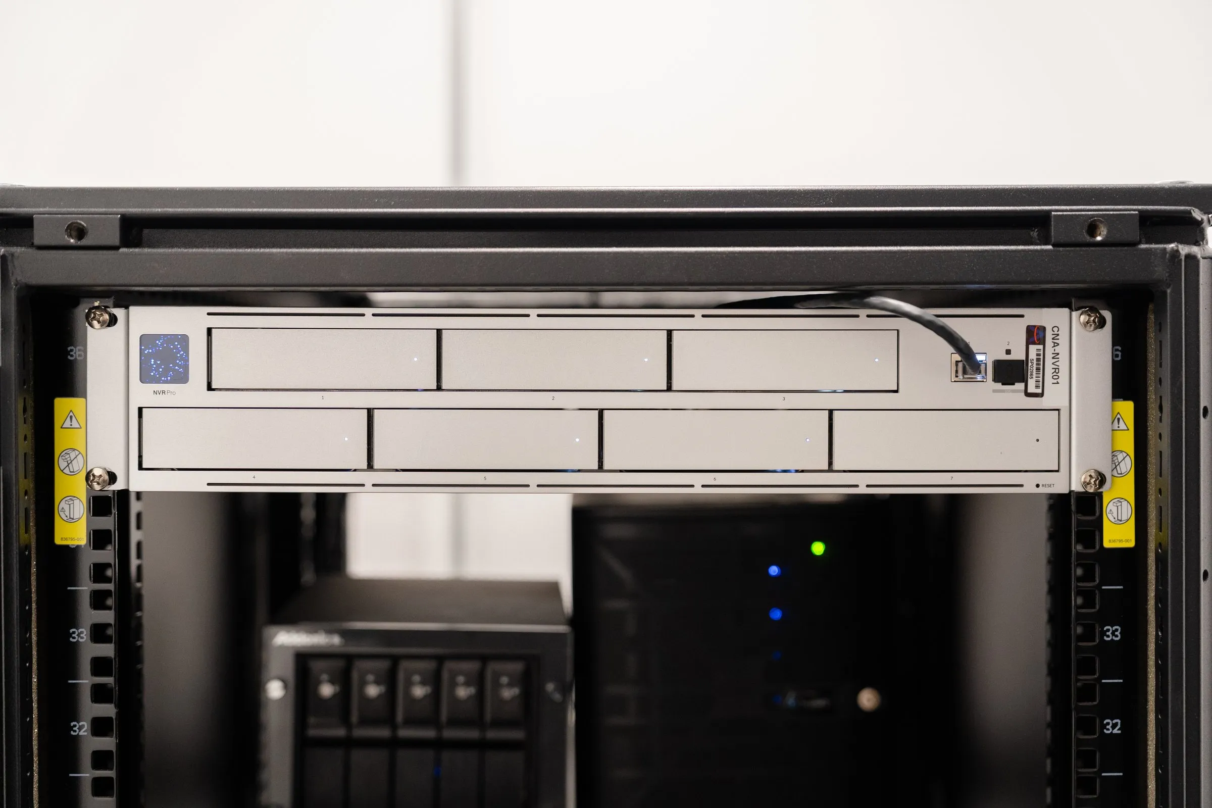 Rack-mounted video recording equipment