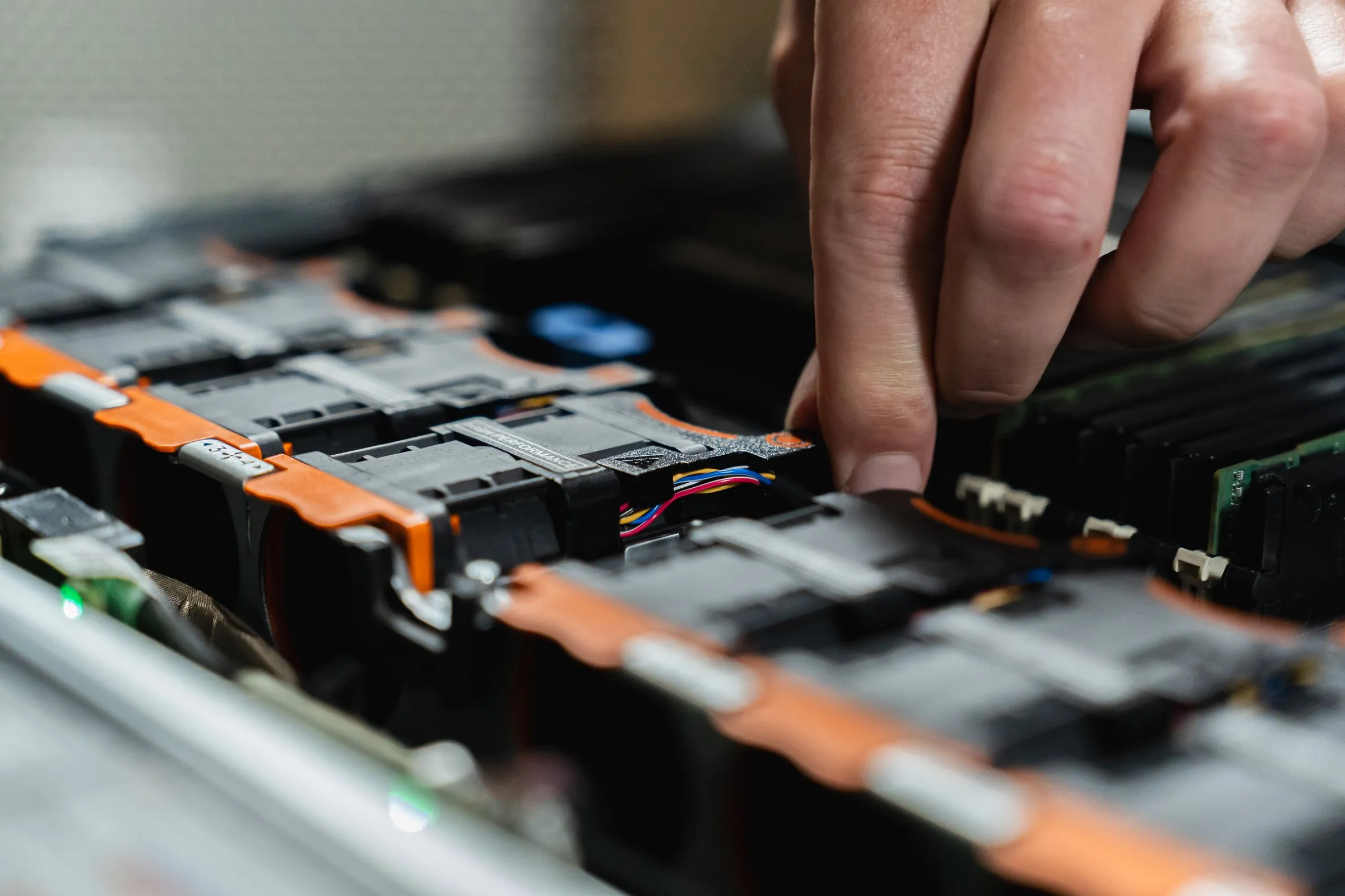 AJTC engineer performing proactive server maintenance