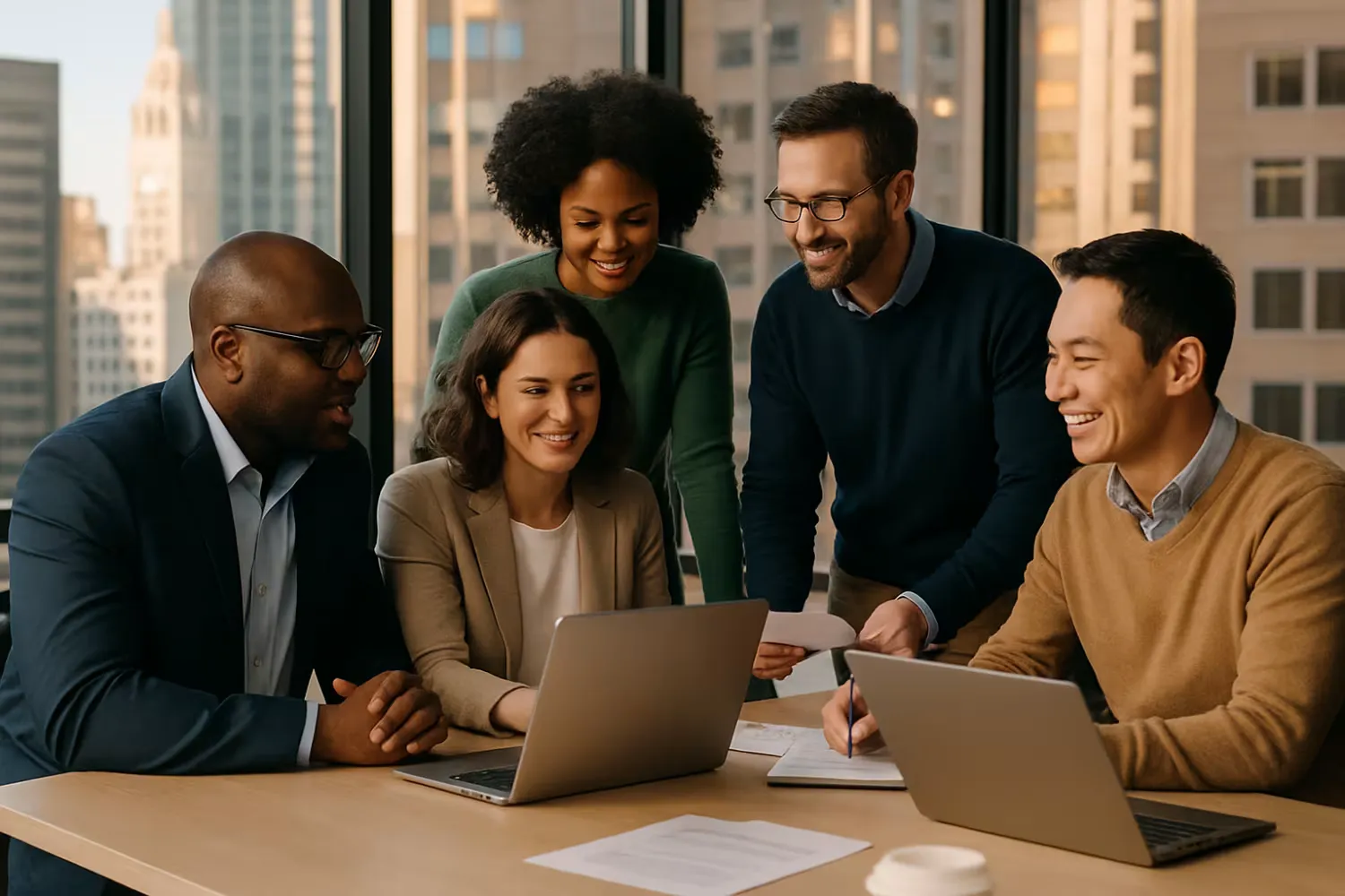 Diverse MSP Chicago team collaborating
