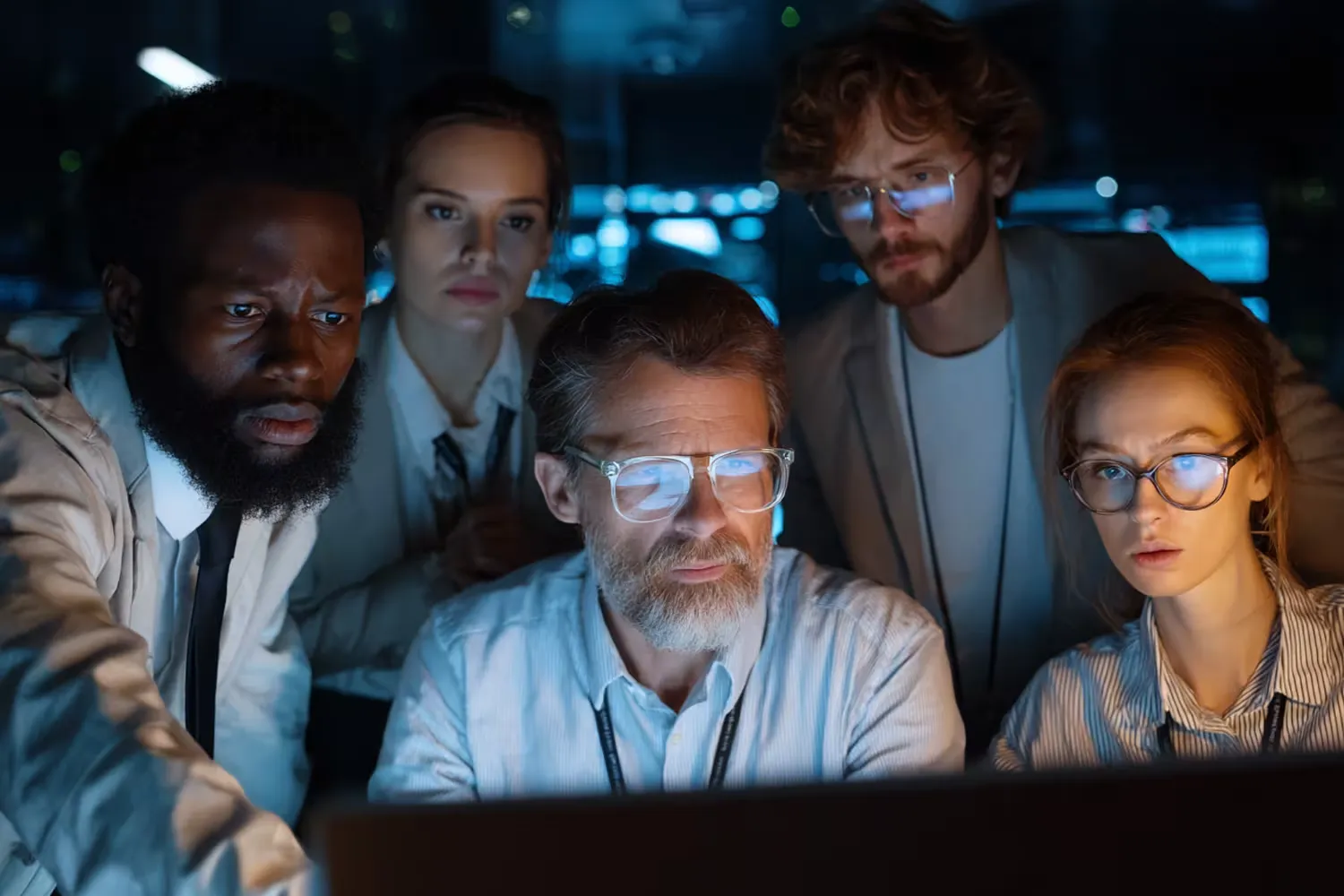 Diverse team conducting threat and vulnerability assessment