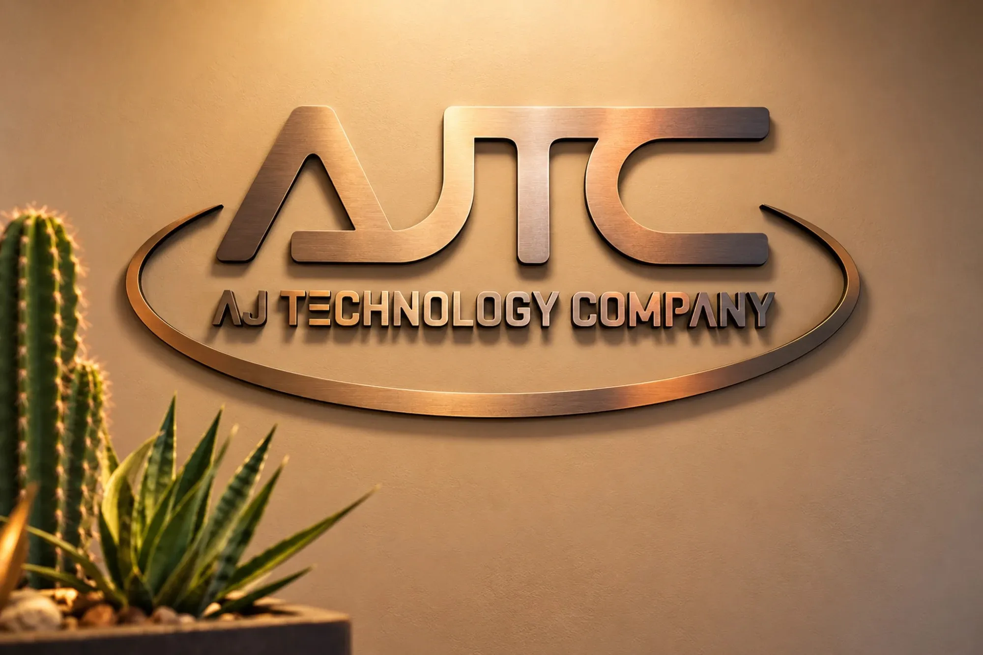 AJTC logo with desert plants for the Phoenix office